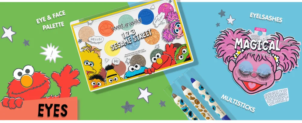 Wet n Wild OM NOM NOM 3-PIECE Multi-stick Kit Sesame Street Collection - Sesame Street