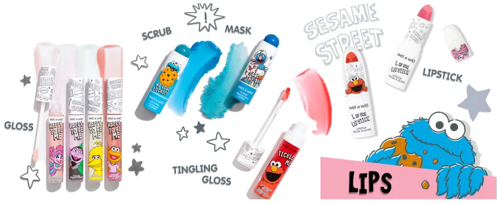 Wet n Wild OM NOM NOM 3-PIECE Multi-stick Kit Sesame Street Collection - Sesame Street