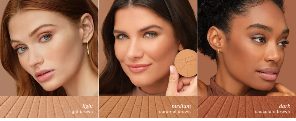 Jane Iredale PureBronze Matte Bronzer Refill Bronzing Powder with Buildable Coverage Lightweight & Breathable Feel Cruelty-Free 3 Natural Tones Light Refill - Shades: Light, Medium, Dark.
