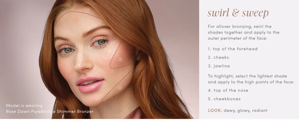 Jane Iredale PureBronze Shimmer Bronzer Refill Bronzing Powder with Buildable Coverage Lightweight & Breathable Cruelty-Free 4 Blendable Shades Moonglow Refill - Swirl and Sweep Application