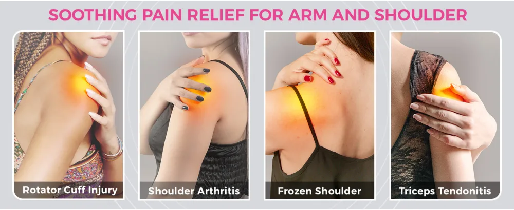 CREATRILL Shoulder Heating Pads  Low Voltage Fast Heating Shoulder Brace for Pain Relief  Heated Shoulder Wrap for Rotator Cuff  Frozen Shoulder  Shoulder Dislocation HEAT01 universal - rotator cuff