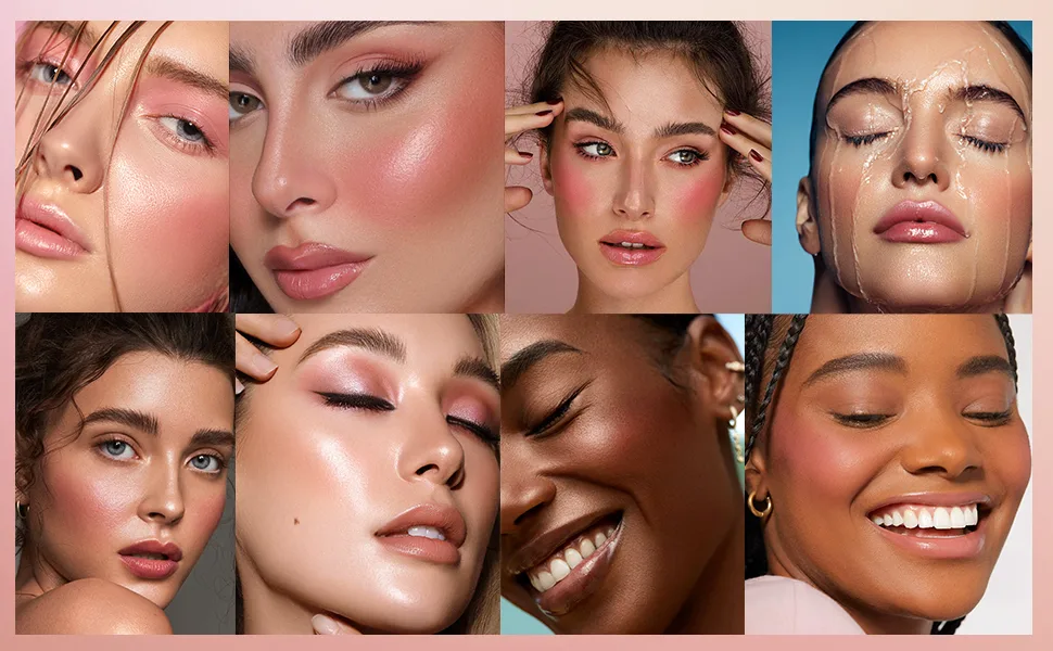 Liquid Blush Face Makeup for Cheeks  Velvet Cream Matte Tint Smudge Proof  Moisturizing Blusher Stick Face Enhancing Makeup Color (with One Sponge Ball Gentle Pink) - Buyer Show