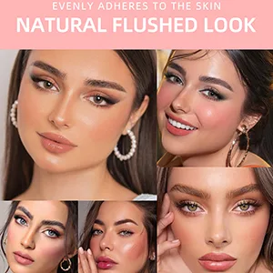 3PCS Soft Cream Blush Makeup Liquid Blush For Cheeks  Weightless  Long-Wearing  Smudge Proof  Natural-Looking  Dewy Finish  Skin Tint Blush Makeup(3 4 5) - feature