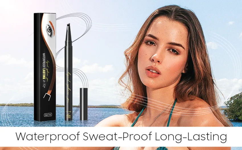 Eyebrow Pencil Eyebrow Microblading Pen - Eyebrow Makeup Micro 4 Point Brow Pen Lift & Snatch Makeup Pen Long-Lasting Waterproof Brow Pen  Creating Natural Looking Brows Effortlessly (Dark Brown) - product information 6