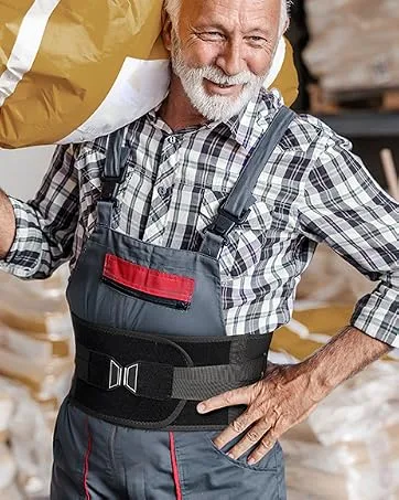 FREETOO Back Brace for Lower Back Pain Relief with Pulley System Lumbar Support Belt for Men & Women with Lumbar Pad  Ergonomic Design and Soft Breathable 3D Knit Material for Herniated Disc Sciatica High Support Large (... - back brace