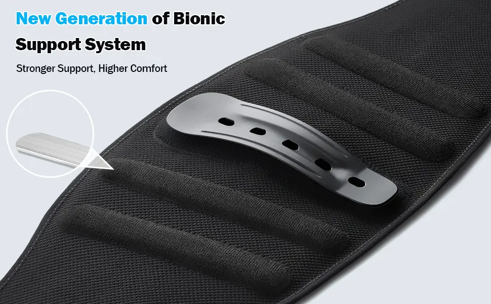 FREETOO Back Brace for Lower Back Pain Relief with Pulley System Lumbar Support Belt for Men & Women with Lumbar Pad  Ergonomic Design and Soft Breathable 3D Knit Material for Herniated Disc Sciatica High Support Large (... - lower back brace