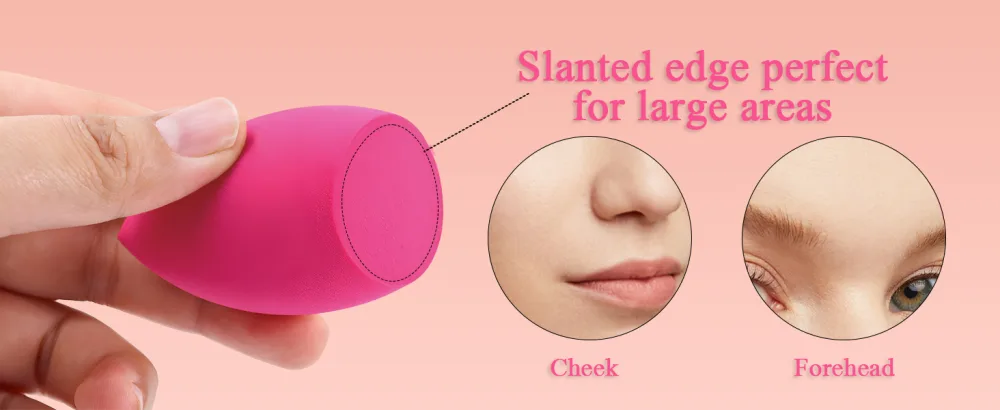 COSTICA Makeup Sponge Sets  8 Pcs Beauty Blender Sponge for Foundation  Cream  and Powder  Multi-colored with 2 Mini Makeup Sponges (Pink) - Wet and Dry Makeup Sponge