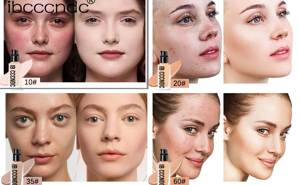 Base Foundation Full Coverage Face Makeup Long-lasting Wear  Foundation Makeup Flawless Cosmetics Lightweight Texture (20) - il makiage foundation full coverage woke up like this