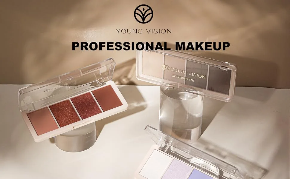 YOUNG VISION Earthy Elegance Brown Eyeshadow Palette - Sophisticated Matte and Shimmer Shades for Natural and Elegant Eye Looks Sandy Shadow - product information 1