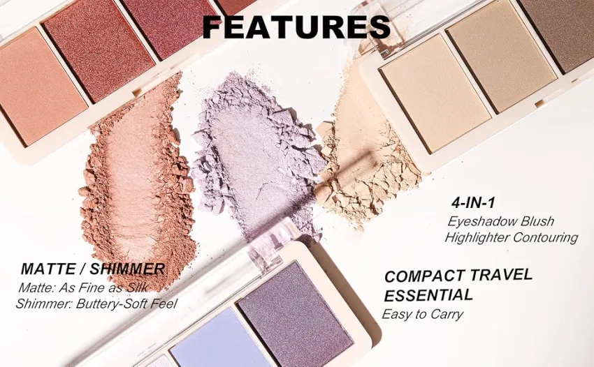 YOUNG VISION Earthy Elegance Brown Eyeshadow Palette - Sophisticated Matte and Shimmer Shades for Natural and Elegant Eye Looks Sandy Shadow - product information 2