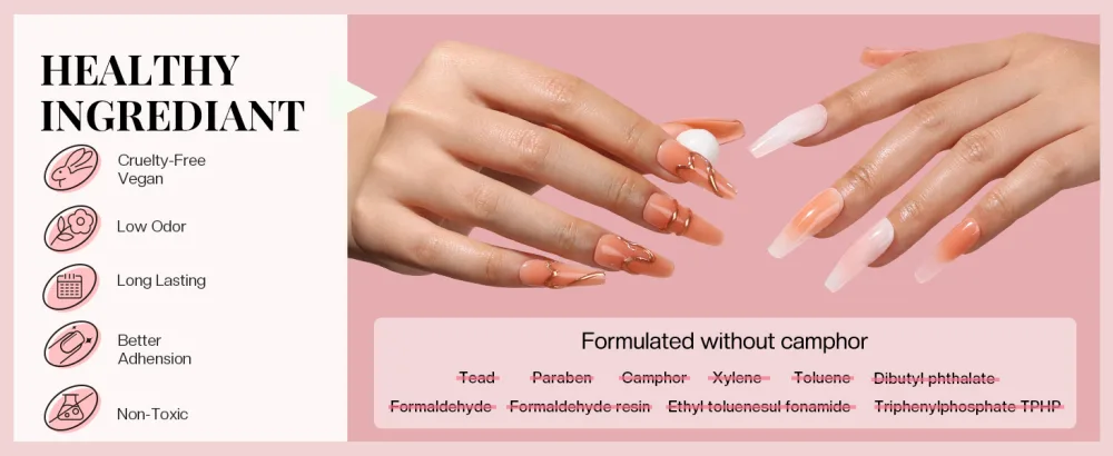 Morovan Solid Gel Builder for Nails Hard Gel for Nails Solid Builder Nail Gel Kit Non Sticky for Nail Extension Nail Curving with U V Light Base Coat Top Coat 3D Mold 6 Colors Solid building Gel - product information 3