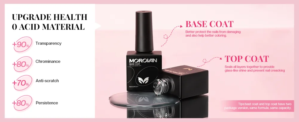 Morovan Solid Builder Gel for Nails - 6 Colors Solid Builder Gel Nail Kit Non Sticky Builder Gel For Nails Extension and 3D Structure Gel for Solid Builder Nail Gel with Base Coat Top Coat Glitter Powder Rhinestones - product information 10