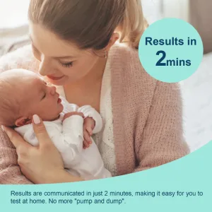 Milkscreen Test Strips  25Pcs Breastmilk Test Strips Accurate Fast Results in 2 Minutes Breastmilk Detect Strips with Bottle for Breastfeeding Moms Test at Home - Milkscreen Test Strips
