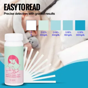 Milkscreen Test Strips  25Pcs Breastmilk Test Strips Accurate Fast Results in 2 Minutes Breastmilk Detect Strips with Bottle for Breastfeeding Moms Test at Home - Milkscreen Test Strips