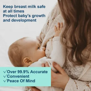 Milkscreen Test Strips  25Pcs Breastmilk Test Strips Accurate Fast Results in 2 Minutes Breastmilk Detect Strips with Bottle for Breastfeeding Moms Test at Home - Milkscreen Test Strips