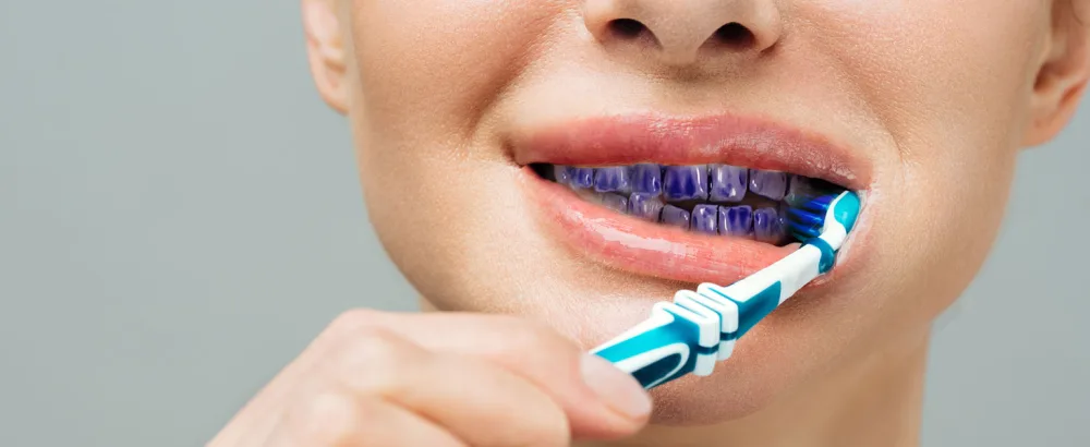 Viebeauti Purple Toothpaste for Teeth Whitening  Purple Colour Corrector  Teeth Whitening Toothpaste  Color Wheel Toothpaste  Dental Color Corrector  Teeth Whitener (1fl oz/30 ml) - Purple Toothpaste for Teeth Whitening