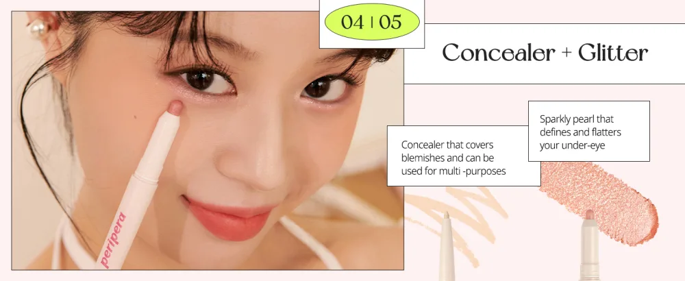 Peripera SUGAR TWINKLE DUO EYE STICK (004 SUNDAY CORAL) - product information 10