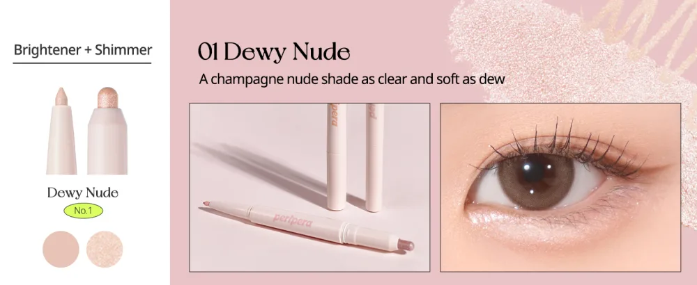 Peripera SUGAR TWINKLE DUO EYE STICK (004 SUNDAY CORAL) - product information 4