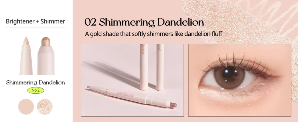 Peripera SUGAR TWINKLE DUO EYE STICK (004 SUNDAY CORAL) - product information 5