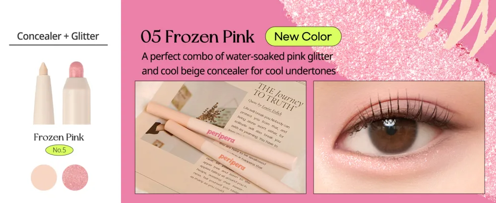 Peripera SUGAR TWINKLE DUO EYE STICK (004 SUNDAY CORAL) - product information 8