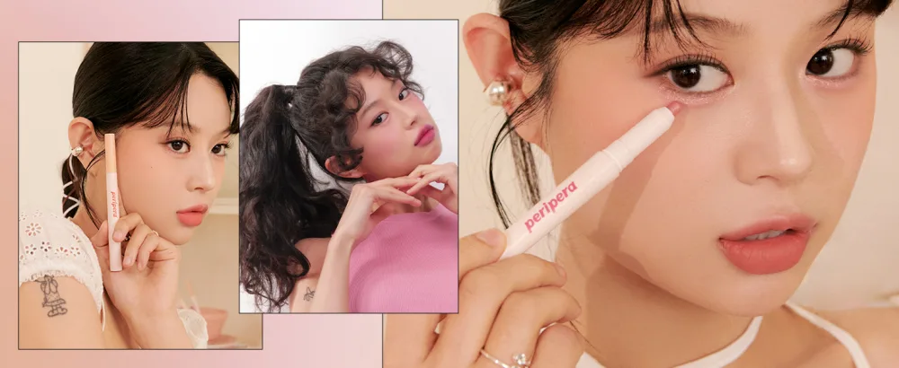 Peripera SUGAR TWINKLE DUO EYE STICK (004 SUNDAY CORAL) - last