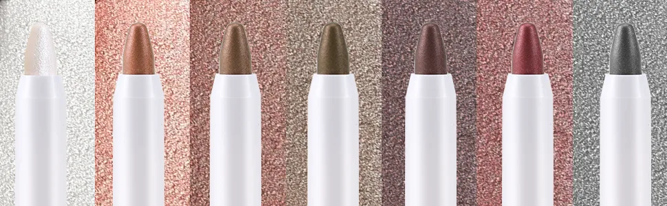 Boobeen Cream Eyeshadow Stick  Waterproof Shimmer Eye Shadow Pencil  Eye Brightener Crayon for Different Eye Makeup Effect 07 - product information 7