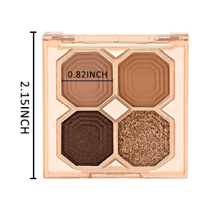 Boobeen Eyeshadow Palette - Matte Glitter Eyeshadow Makeup  Creamy Pigmented Eyeshadow Powder to Define Natural Eye Look 05 - product information 5