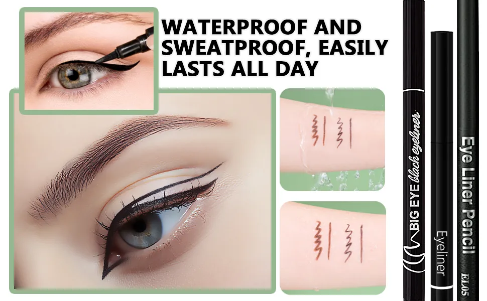 ETEDES 3 Different Precision Liquid Eyeliners Long lasting Waterproof Smudge Proof  3-in-1  Eyeliner *3 Black -0325025 - product information 5