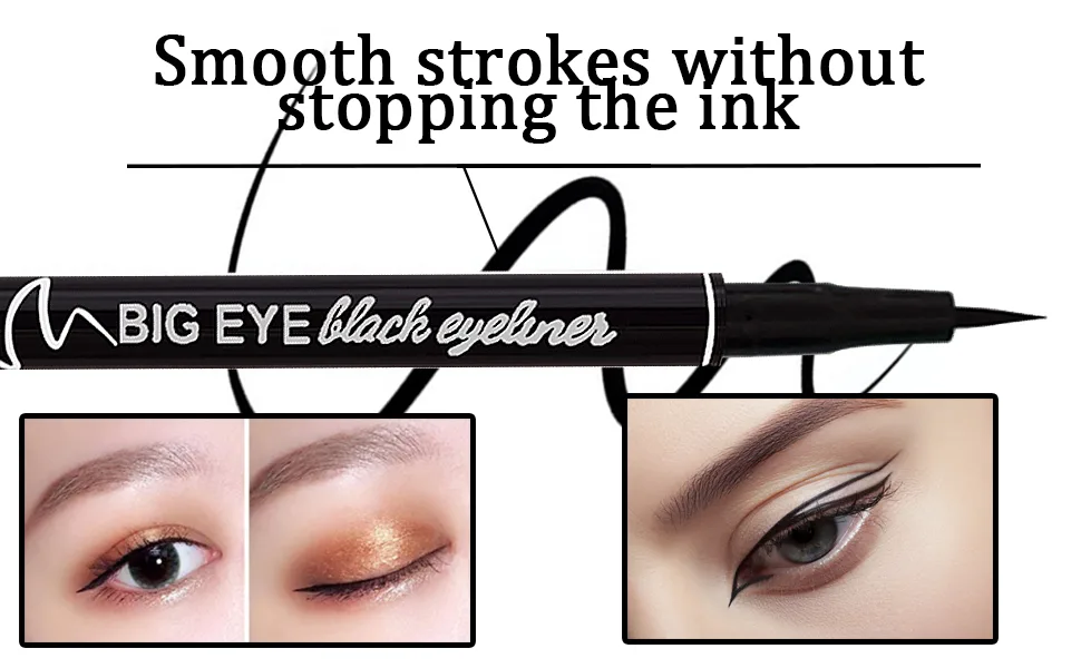 ETEDES 3 Different Precision Liquid Eyeliners Long lasting Waterproof Smudge Proof  3-in-1  Eyeliner *3 Black -0325021 - product information 2