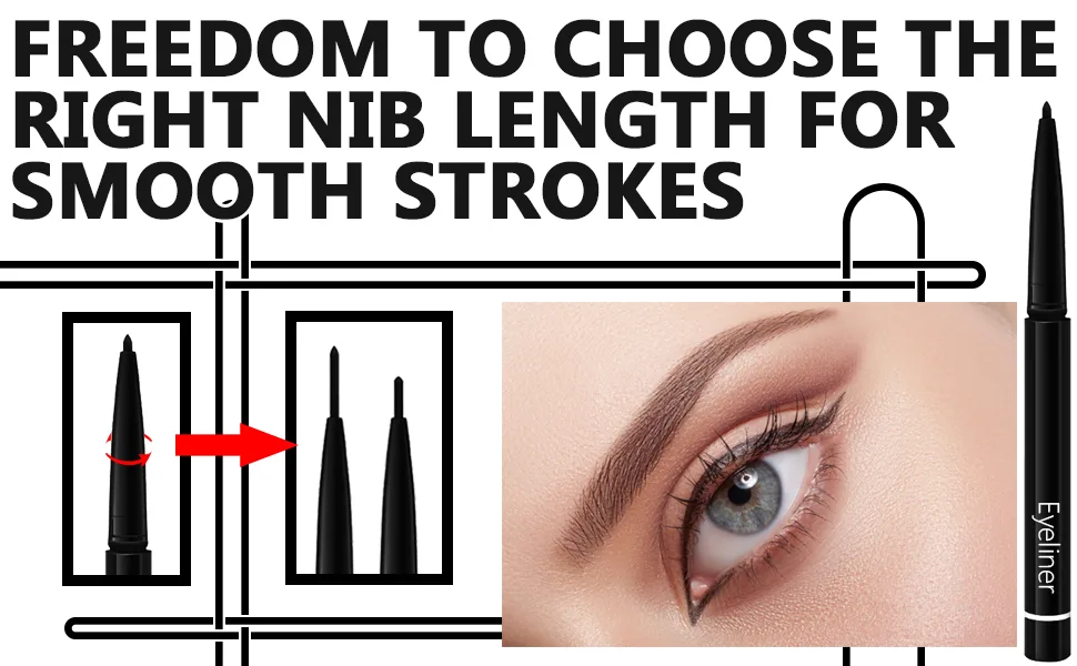 ETEDES 3 Different Precision Liquid Eyeliners Long lasting Waterproof Smudge Proof  3-in-1  Eyeliner *3 Black -0325021 - product information 3