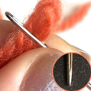 25 PCS Large Eye Sewing Needles  Sewing Sharp Needles  Stainless Steel Embroidery Thread Needle  Handmade Yarn Knitting Needles Leather Needle - Easy to thread and smooth pointed