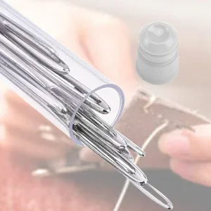 25 PCS Large Eye Sewing Needles  Sewing Sharp Needles  Stainless Steel Embroidery Thread Needle  Handmade Yarn Knitting Needles Leather Needle - Large needle