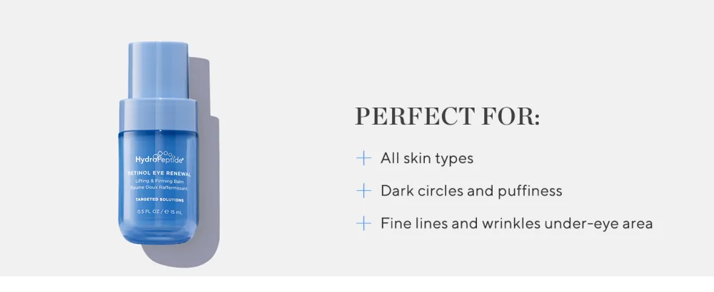 HydroPeptide Retinol Eye Renewal Lifting & Firming Eye Balm with 0.65% Universal Tri-Retinol Complex  0.5 Ounce - SKIN CONCERN