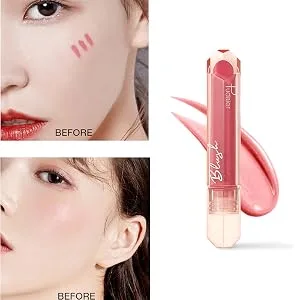 Liquid Blush  Soft Cream Face Blush  Natural Fluff Mist Matte Finish  Moist Texture  Long Lasting  Moisturizing  Lightweight  Buildable and Blendable  07 Cameo Brown  0.22 Fl Oz - product information 14