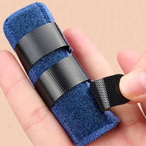 Upgraded Finger Splints (4Pcs)  Trigger Finger Splint Finger Brace with 3 Fixing Strap for Mallet Finger  Broken Finger Protector  Knuckle Immobilization  Straightening Support  Arthritis Pain Relief - Finger Support Splint Brace with 3 adjustable straps