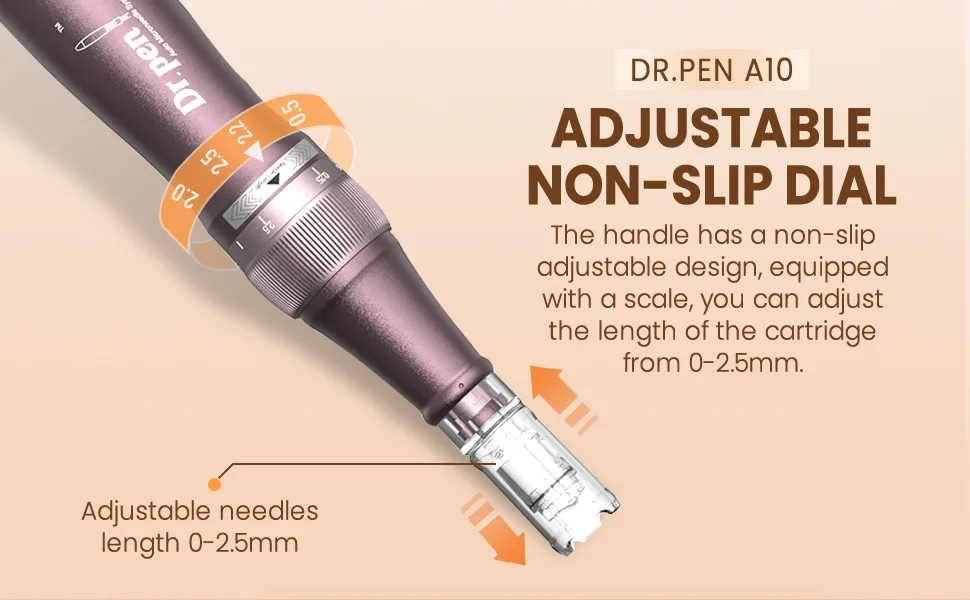 Dr Pen Ultima A10 Microneedling Pen Professional Derma Pen Adjustable Microneedle Dermapen for Home Use 12pins*2pcs 36pins*4pcs 42pin*2pcs Nano-R*2pcs - Microneedling