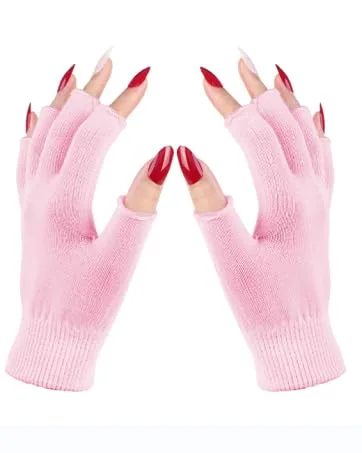 Melodysusie Moisturizing Gloves Fingerless Moisture Gloves Soft Moisturizing Gloves Overnight for Dry Rough and Cracked Hands  Only for Small Hands - gloves