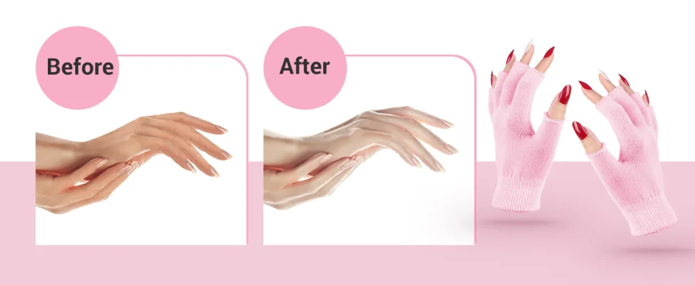 Melodysusie Moisturizing Gloves Fingerless Moisture Gloves Soft Moisturizing Gloves Overnight for Dry Rough and Cracked Hands  Only for Small Hands - gloves