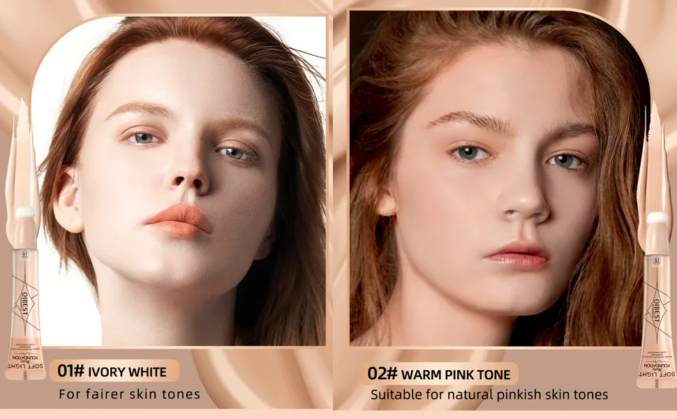 Liquid Foundation Beauty Wand - With Cushion Applicator Easy to Apply  Natural Lightweight Formula  Combination & Oily Skin  SPF 15  Longwear Medium-Full Coverage with Matte Finish (4) - product information 3