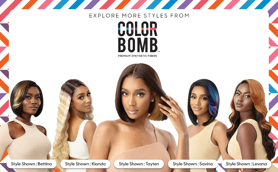Outre Lace Front Wig - Colorbomb - Yavanna -1 - Colorbomb Additional Colors