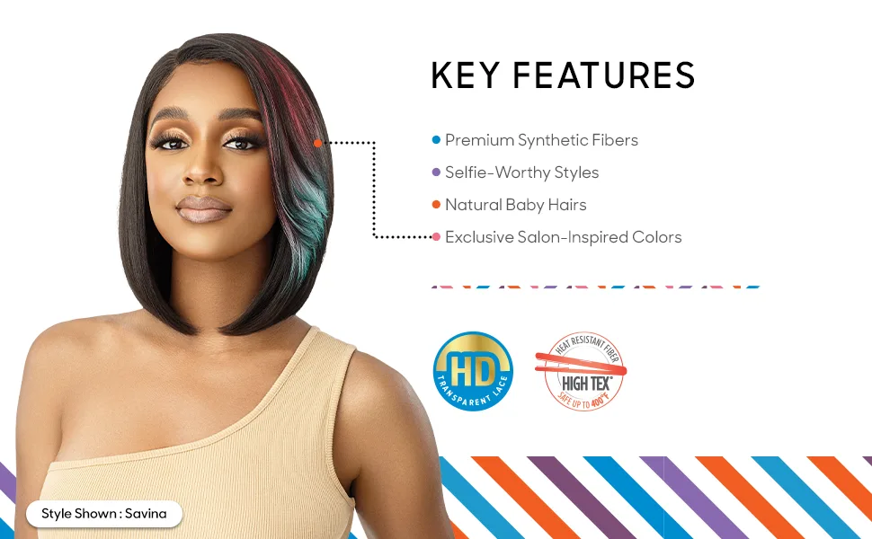 Outre Lace Front Wig - Colorbomb - Yavanna -1 - Lacefront Colorbomb Key Features