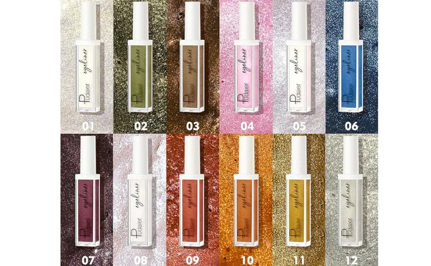 ZUK Liquid Eyeliner  Glitter Eyeliner  Quick-Drying  Rich Pigment  Colourful Eyeliner  Waterproof & Smudge Proof  Long Lasting 01  0.11 Fl Oz - product information 17