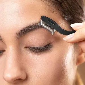 D Foldable Eyebrow Comb Eyelash Separator Comb Foldable Eyelash Grooming Brush Foldable Double-Ended Eyebrow Brush Mascara Applicator for Brows Lashes Makeup tools for home travel(4 Pieces) - eyebrow comb