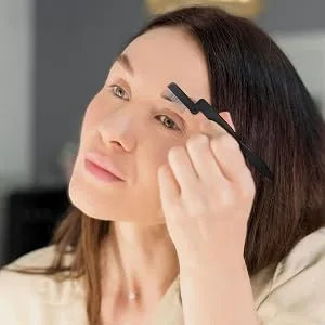 D Foldable Eyebrow Comb Eyelash Separator Comb Foldable Eyelash Grooming Brush Foldable Double-Ended Eyebrow Brush Mascara Applicator for Brows Lashes Makeup tools for home travel(4 Pieces) - Foldable Double-Ended Eyebrow Brush