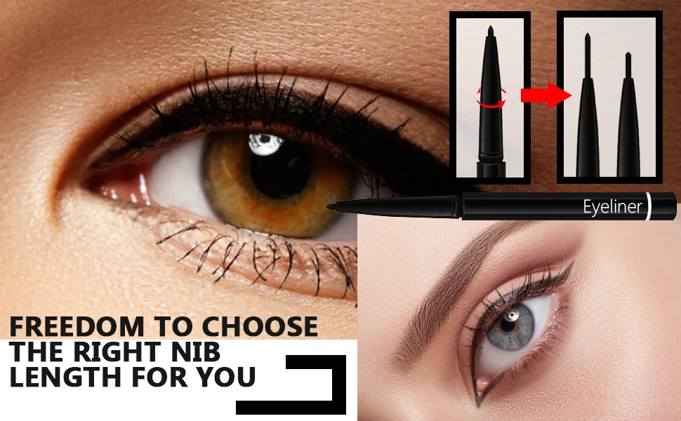 ETEDES 3 Different Precision Liquid Eyeliners Long Lasting Waterproof  3-in-1  Eyeliner *3  Black -0401004 - product information 3