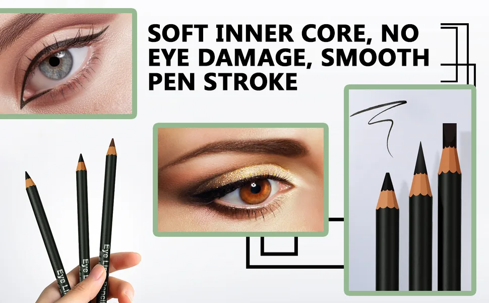 ETEDES 3 Different Precision Liquid Eyeliners Long Lasting Waterproof  3-in-1  Eyeliner *3  Black -0401004 - product information 4