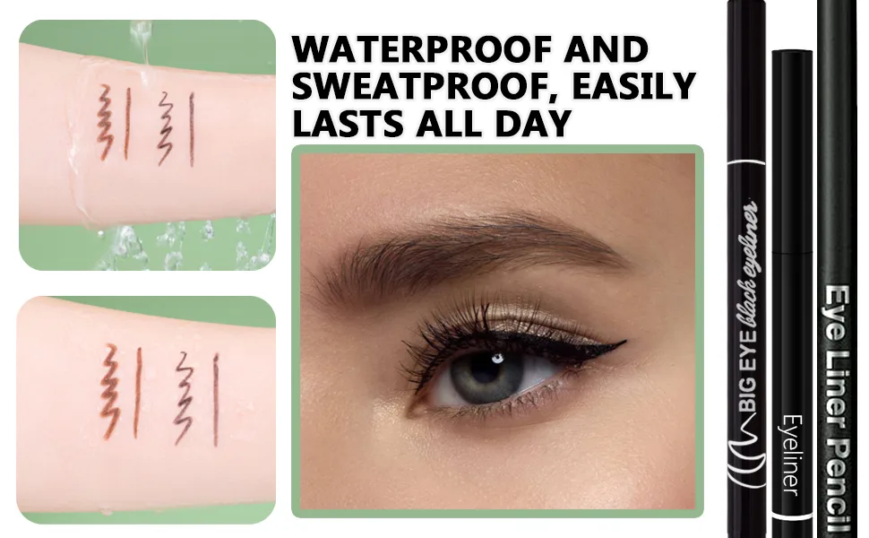 ETEDES 3 Different Precision Liquid Eyeliners Long Lasting Waterproof  3-in-1  Eyeliner *3  Black -0401004 - product information 5