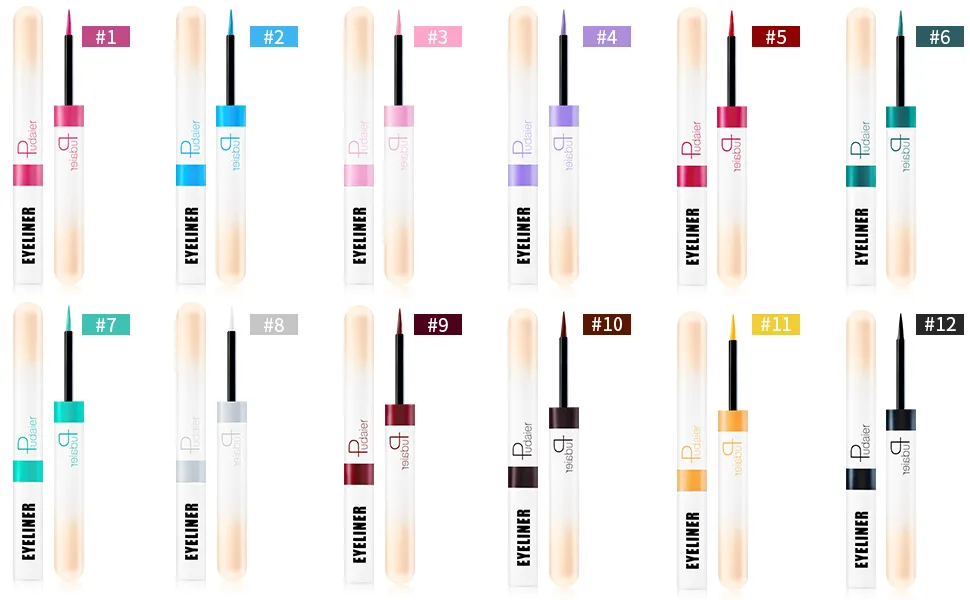 Espoce Liquid Eyeliner  Black Eyeliner Liquid Liner Quick-Drying  Ultra-Fine Long-lasting Colored Eyeliners High-pigmented Colorful Eyeliners for Eye Makeup 0.12 Oz (Black) - eyeliner