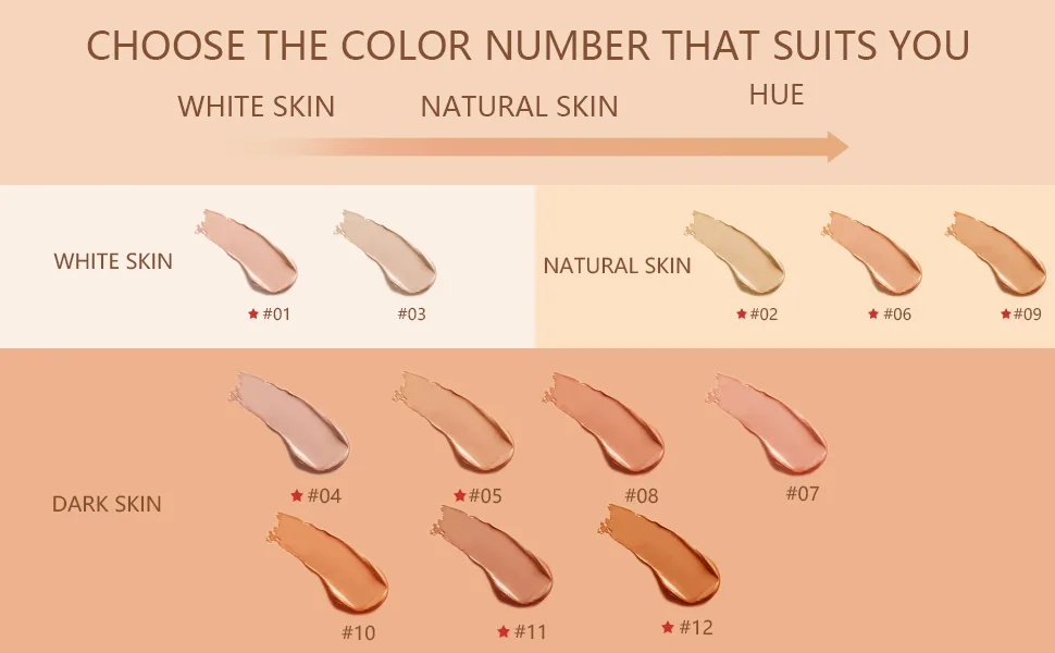 Concealer Stick Makeup  Double Head Conceals  Covers  Hydrates  Highlights  12 Shades  All-Day Wear  Lightweight  0.46 Fl Oz (02) - Concealer