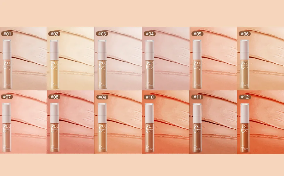Concealer Stick Makeup  Double Head Conceals  Covers  Hydrates  Highlights  12 Shades  All-Day Wear  Lightweight  0.46 Fl Oz (02) - Concealer